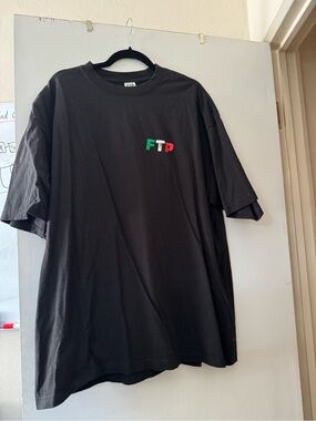 FTP Mexican Flag Black Logo Cotton Tee